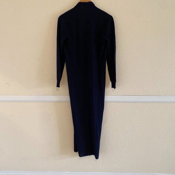 Maison Cashmere Stresa Long Open Cardigan Duster - Blue Made in Italy, Size S - Picture 5 of 8